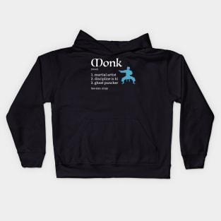 D&D Monk Definition Kids Hoodie